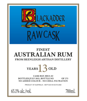 Beenleigh 2007 13y Barc (Blackadder Rum) Incl. Doos