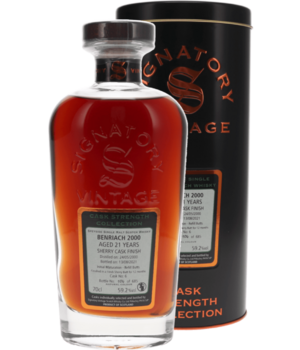 Benriach 2000 21y (Signatory - Cask Collection) Incl. Tube