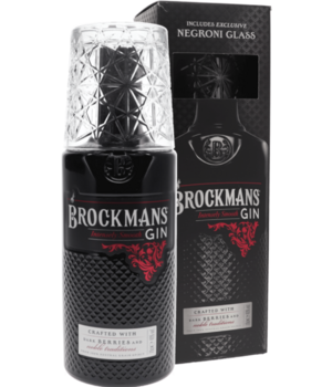 Brockmans + Negroni Glas