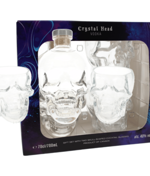Crystal Head Vodka + 2glazen