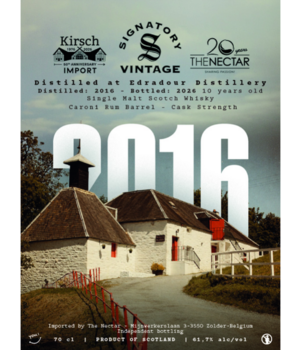 Edradour 2016 10y The Nectar & Kirsch - Caroni Rum Matured (Signatory - The Nectar And Kirsch)
