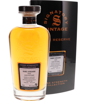 Rare Ayrshire 1975 40y (Signatory Rare Reserve) Boîte Incl.