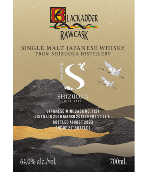 Shizuoka 2019 #1129 (Blackadder - Raw Cask) Incl. Tube