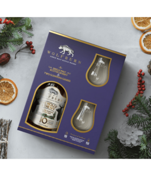 Wolfburn Holly & Ivy + 2 Glasses