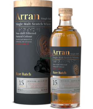 Arran Rare Batch 15y French Oak + Grand Cru Casks Tube Incl.