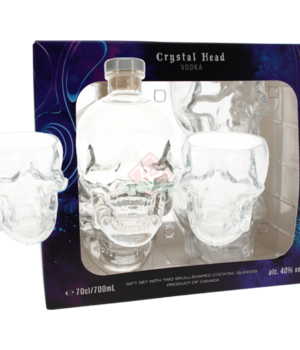 Crystal Head Vodka + 2glazen