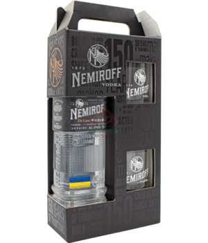 Nemiroff Vodka Deluxe + 2 Glasses
