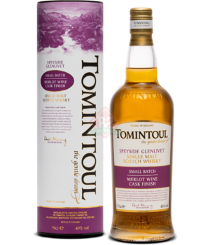 Tomintoul Merlot Finish Tube Incl.