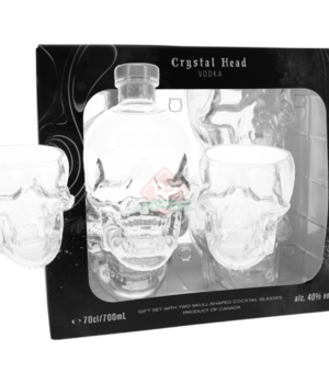 Crystal Head Vodka + 2verres