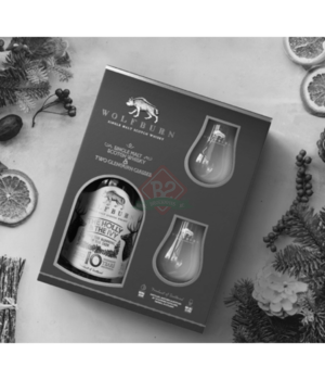 Wolfburn Holly & Ivy + 2 Glazen
