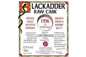 LOCHRANZA 1996 23Y 52,2° BARC (BLACKADDER RAW CASK)