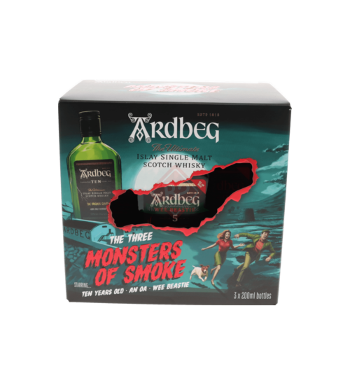 Ardbeg Monsters Of Smoke 10 Years, An Oa, Wee Beastie 3x20cl