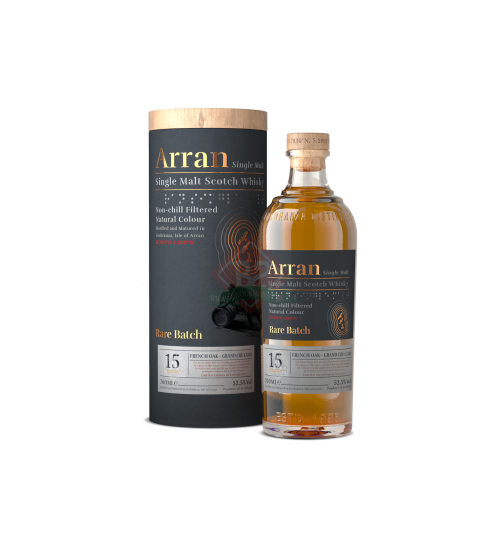 Arran Rare Batch 15y French Oak + Grand Cru Casks Tube Incl.