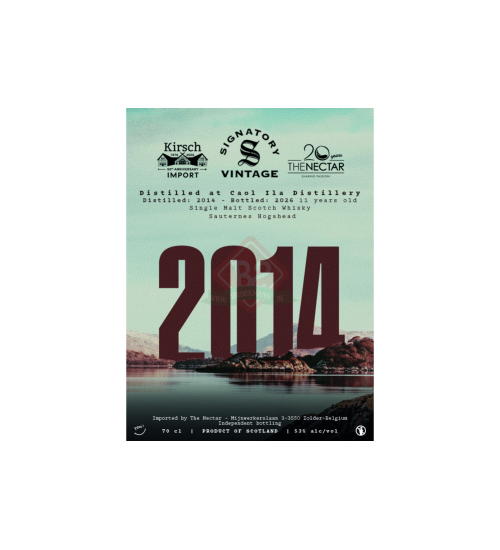 Caol Ila 2014 11y The Nectar & Kirsch, Sauternes Matured (Signatory - The Nectar And Kirsch)