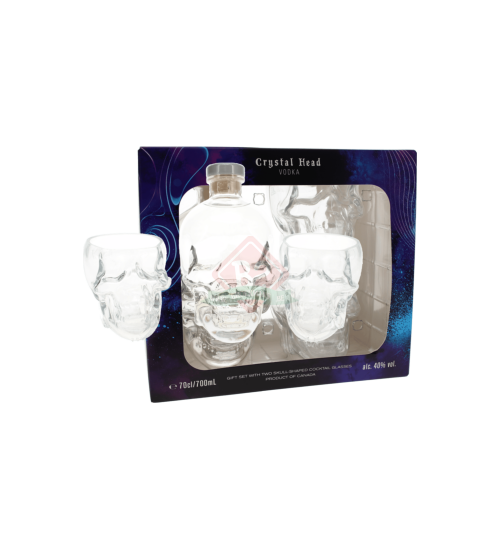 Crystal Head Vodka + 2glazen