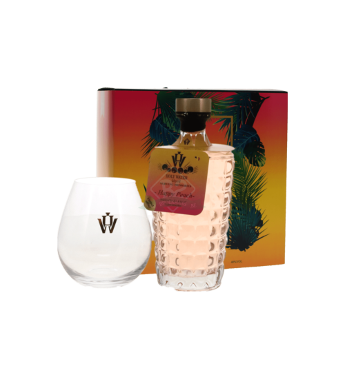 Holy Water Happy Peach 50cl + Glas