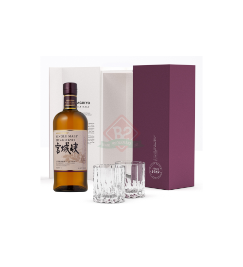 Miyagikyo Single Malt + 2 Glazen