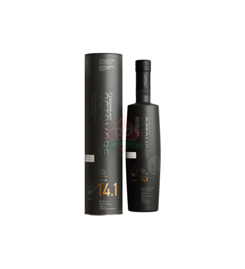 Octomore 14.1 Incl. Tube (Schade: Etiket vuil, beschadigd of ontbrekend)