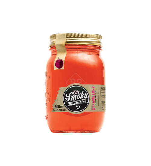 Ole Smoky Strawberry Moonshine 50cl (Schade: Etiket vuil, beschadigd of ontbrekend)