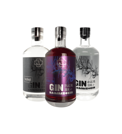 Rammstein "Hier Kommt Die Sonne" Gin Set: Dry Gin - Navy Gin - Sloe Gin