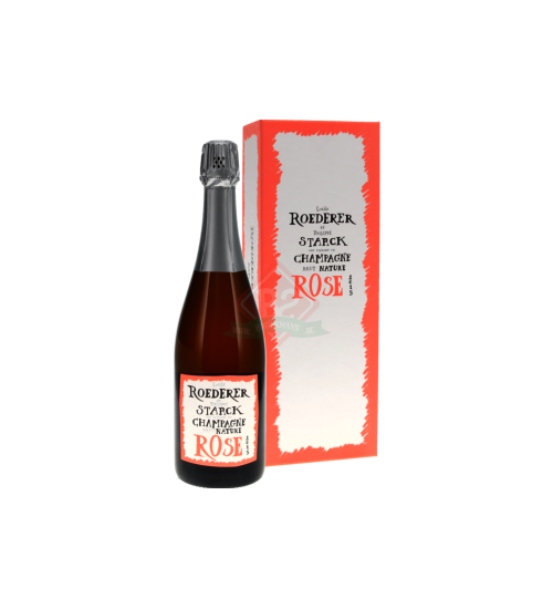 Roederer Brut Nature Rose 2015 Philippe Starck Deluxe Boîte Incl.