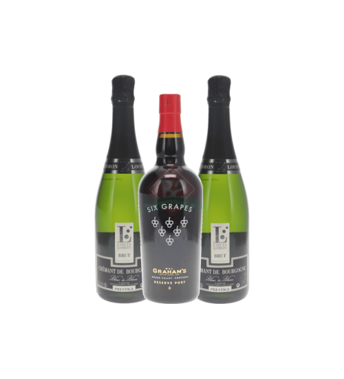 Ruby Sparkler Cocktail (Graham's + Loron Cremant)