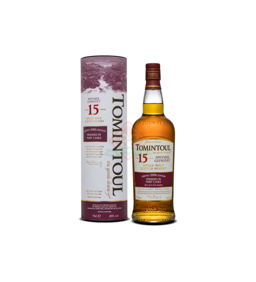 Tomintoul 15y Port 2008 Tube Incl.